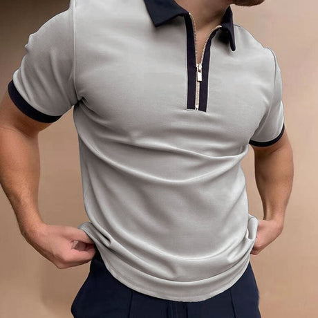 Summer Zip Shirt-Clothes for Men-Hemnix-Grå-M-Hemnix