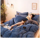 Mjuk Plysch Duvetöverdrag för Vinter - PlushWarm Carvallo