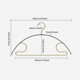PerfectHold - Eleganta hängare med breda axlar och byxstång Carvallo