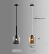 NordicGlow – Nordisk Dubbelglas Pendellampor för Modern Stil Carvallo