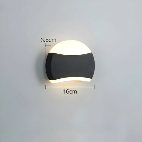 Carvallo LED Utomhusvägglampa | Vattentät IP65 | Modern Up-&-Down-Ljus | Svart | Väggmontering Carvallo