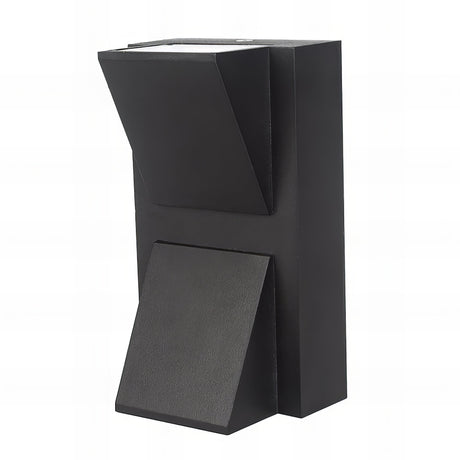 Banks - Dual Head Up/Down Svart LED Vägglampa Utomhus Carvallo