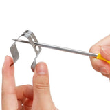 Carvallo Termometer-Cliphållare 4-pack | I rostfritt stål | För BBQ, rökare & ugn | Passar för trådlösa & Bluetooth-termometrar Carvallo