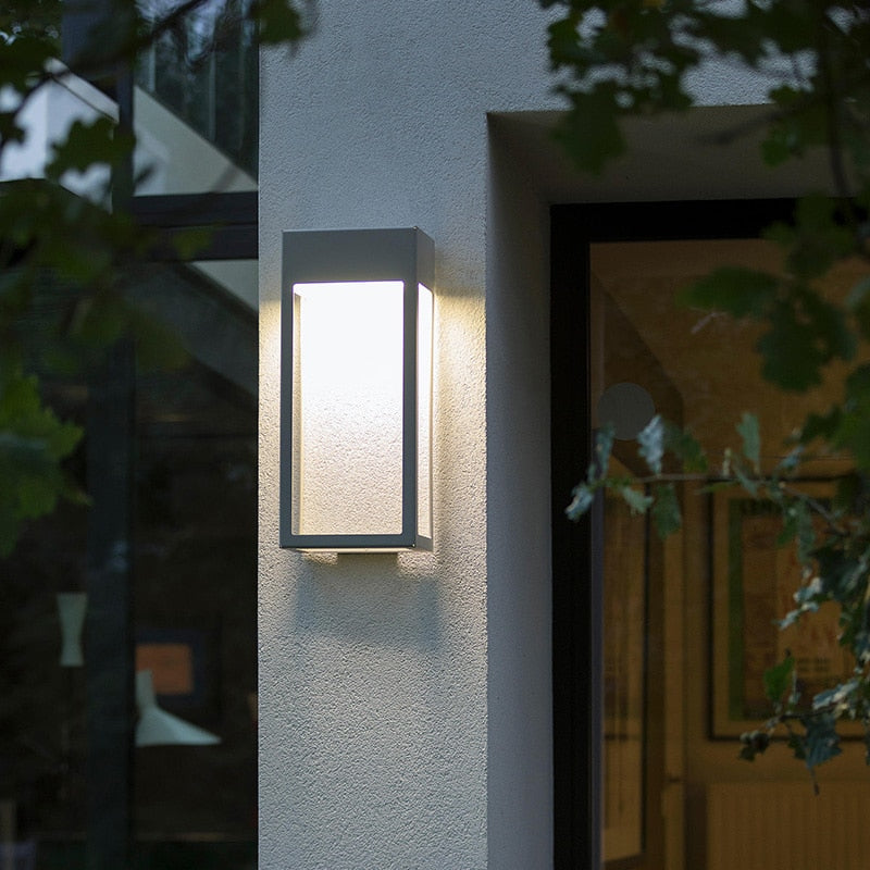 Carvallo-vägglampa LumiVita | Med skymningssensor | Rostfritt stål & aluminium | IP65 Väderbeständig | LED Varma vita Carvallo