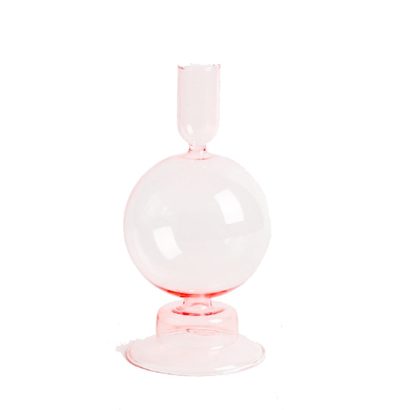 Royaleva Handgjorda Glasljushållare - Eleganta Dekorativa Accentbitar Carvallo