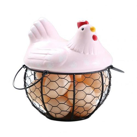 Keramisk ägg Förvaringskorg-Kitchen-Bellasverige-Rosa-Hemnix