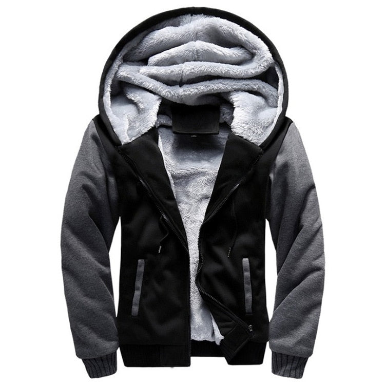 Män vinter fleece jacka Bellasverige