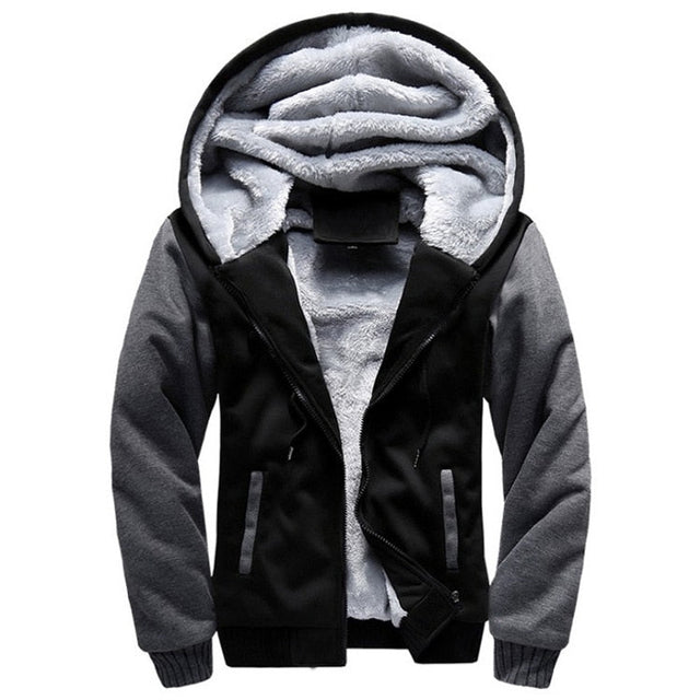 Män vinter fleece jacka Bellasverige
