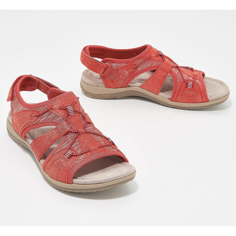 Kvinnor bekväma sandaler-Shoes for Women-Hemnix-Röd-35-Hemnix