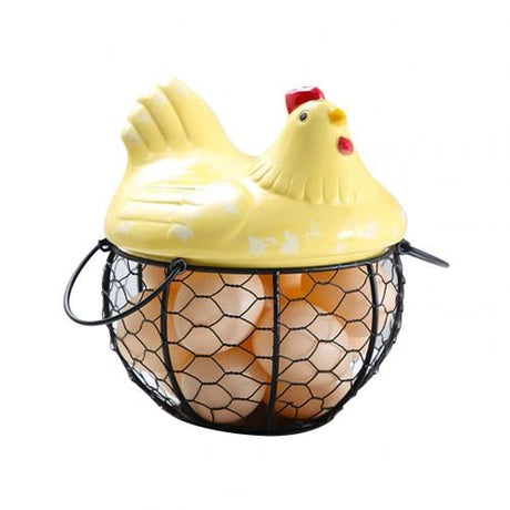 Keramisk ägg Förvaringskorg-Kitchen-Bellasverige-Gul-Hemnix