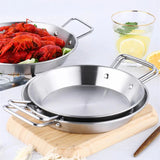 Royallure Rostfritt Stålkokkärl och Stekpanna med Dubbel Handtag Kökstallrik Carvallo
