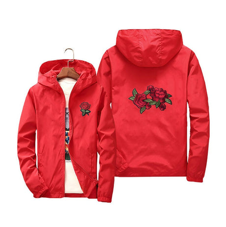 Rosor Windbreaker-Clothes for Men-Hemnix-Röd-S-Hemnix