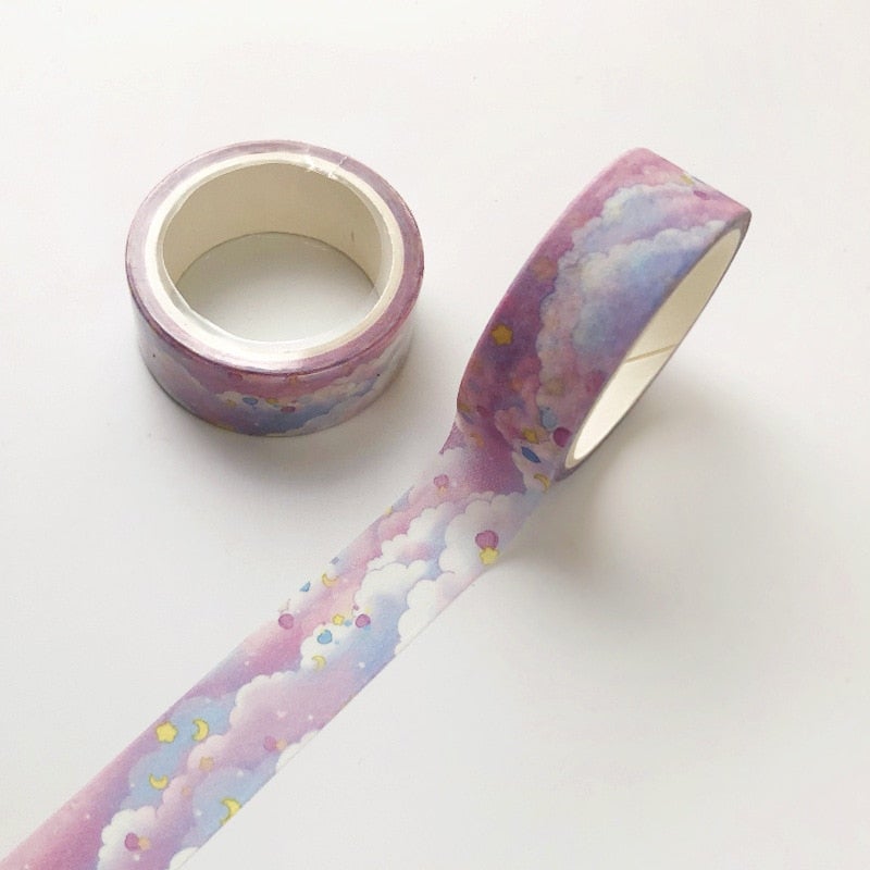 Kawaii dekorativ Washi Tape (uppsättning av 5)-DIY-Hemnix-B-Hemnix