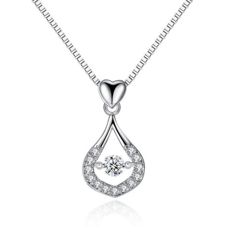 Vattendroppe Crystal hängande halsband-Jewelry-Hemnix-Hemnix