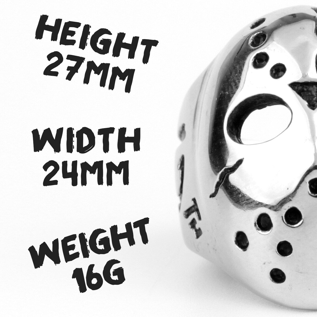 Fredag 13:e Jason Mask Ring-Jewelry for men-Hemnix-Hemnix