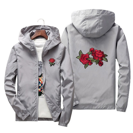Rosor Windbreaker-Clothes for Men-Hemnix-Grå-S-Hemnix