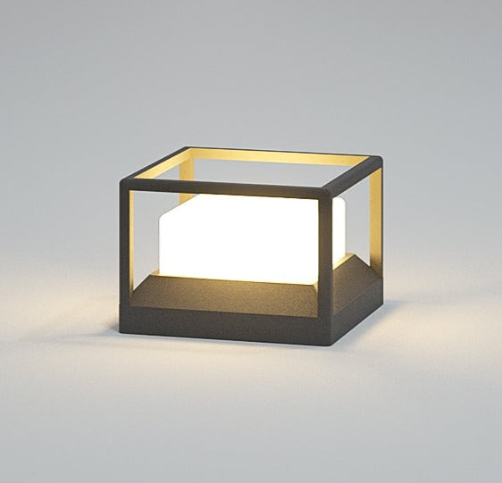 Carvallo-Terrassenlampa „Terraluma“ | Ø 20 cm | Rostfritt stål & Aluminium | Skymningssensor | IP65 Väderbeständig Carvallo