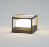 Carvallo-Terrassenlampa „Terraluma“ | Ø 20 cm | Rostfritt stål & Aluminium | Skymningssensor | IP65 Väderbeständig Carvallo