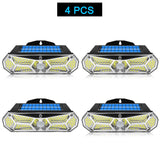 Carvallo Solar Vägglampa med Rörelsesensor | 158 LEDs | IP65 Vattentålig | 3 Läge | Extra Ljus & Trådlös Carvallo