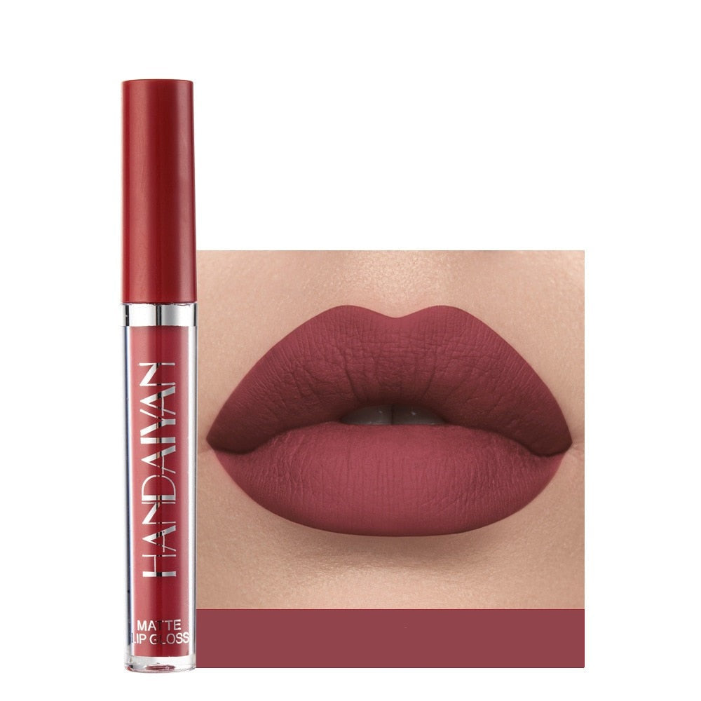 Matte vattenfast läppstift-Beauty-Hemnix-06 - Maroon-Hemnix