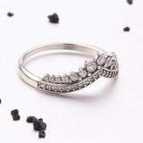 V-formad Sterling Silverring-Jewelry for women-Hemnix-Hemnix