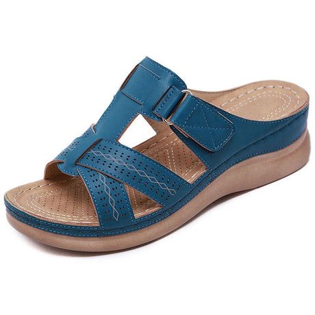 Ortopediska sandaler för kvinnor-Shoes for Women-Hemnix-Blå-35-Hemnix