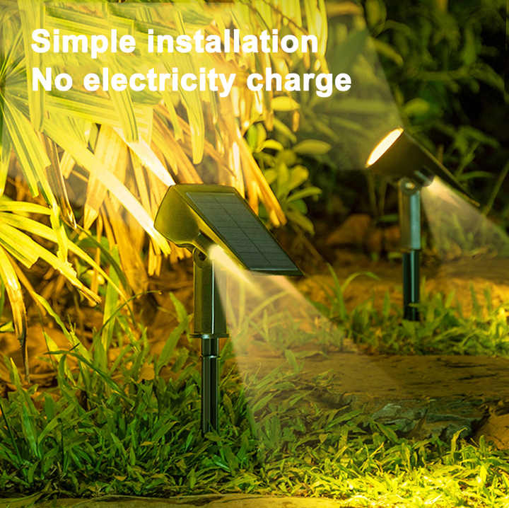 Solar LED Strålkastare – Utomhusbelysning med solpanel för trädgård och vägar Carvallo