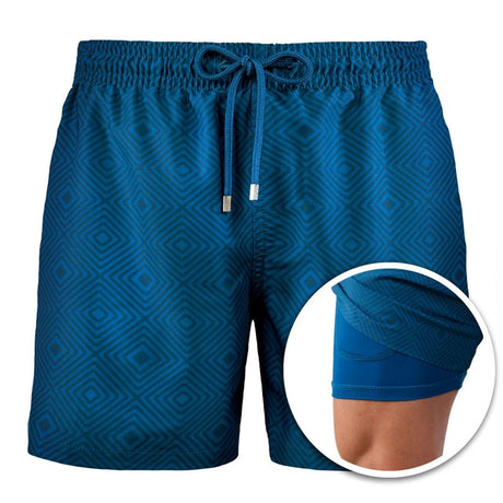 Strandshorts med inbyggd kompressionsfoder Bellasverige