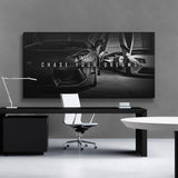 Chase Your Dream – Motivationsposter med Lyxig Sportbil på Canvas Hemnix
