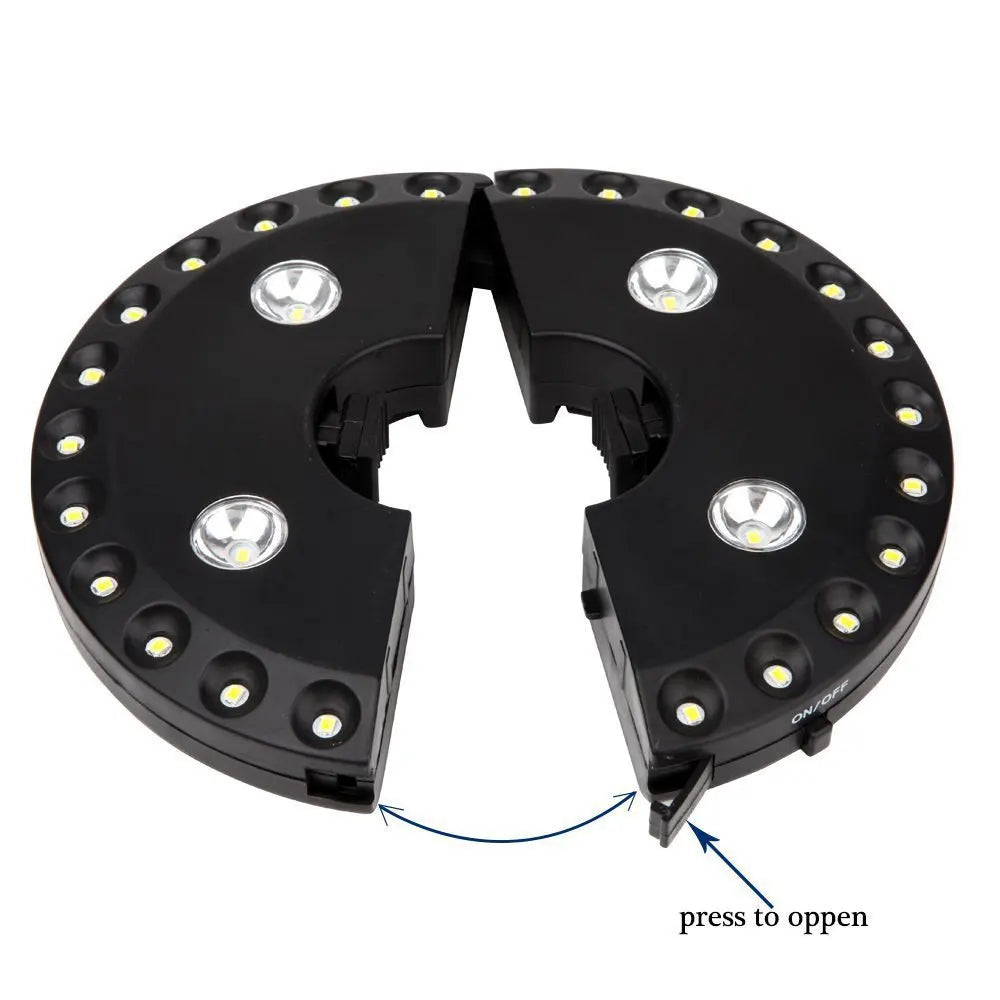 Carvallo LUMIROOF | 3 ljusstyrkenivåer | Trådlös & verktygsfri | För trädgård, balkong & camping Carvallo