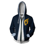 Fairy Tail Huvtröja-Clothes for Men-Hemnix-Blått vit-S-Hemnix