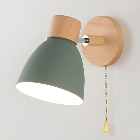 Träggolvslampa med strömbrytare – Varmt ljus i skandi-stil | För vardagsrum & sovrum Carvallo