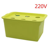 Carvallo 6-håls Inomhus Hydroponik-System | Komplett set med luftpump & nätkoppar | För snabb & ren växttillväxt – 220V Carvallo