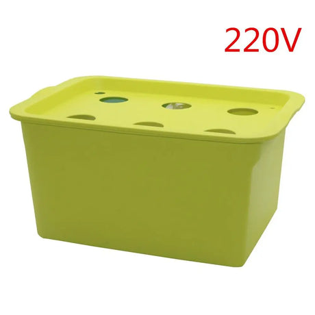 Carvallo 6-håls Inomhus Hydroponik-System | Komplett set med luftpump & nätkoppar | För snabb & ren växttillväxt – 220V Carvallo