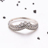 V-formad Sterling Silverring-Jewelry for women-Hemnix-Hemnix
