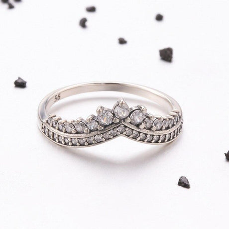 V-formad Sterling Silverring-Jewelry for women-Hemnix-Hemnix