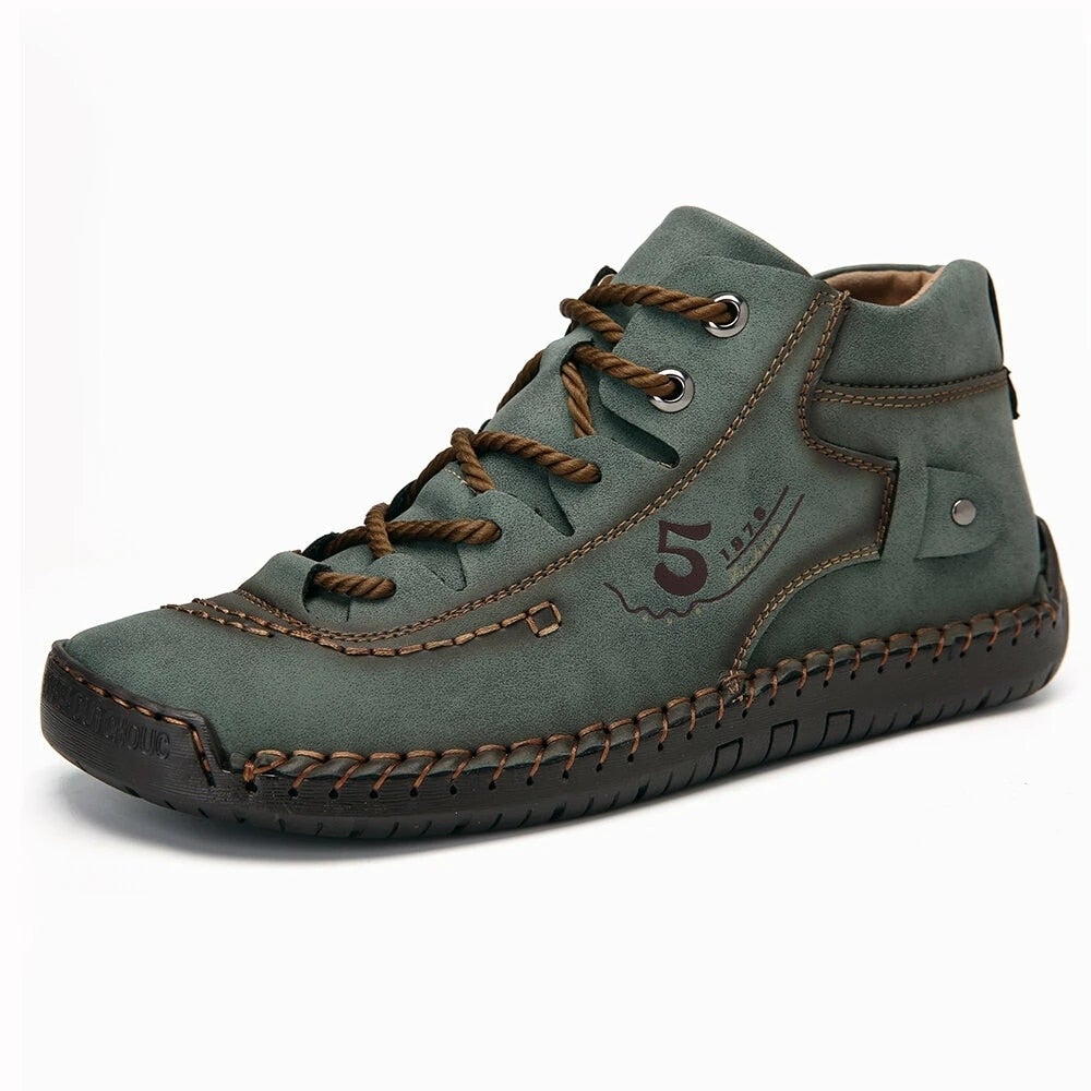 Vintage Läderstövlar-Shoes for Men-Hemnix-Grön-39-Hemnix
