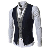 Män Business väst kostym-Clothes for Men-Hemnix-Marinblått-M-Hemnix