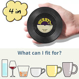 Retro Vinyl Coasters Set - Skydda din möbel med musikalisk stil Carvallo