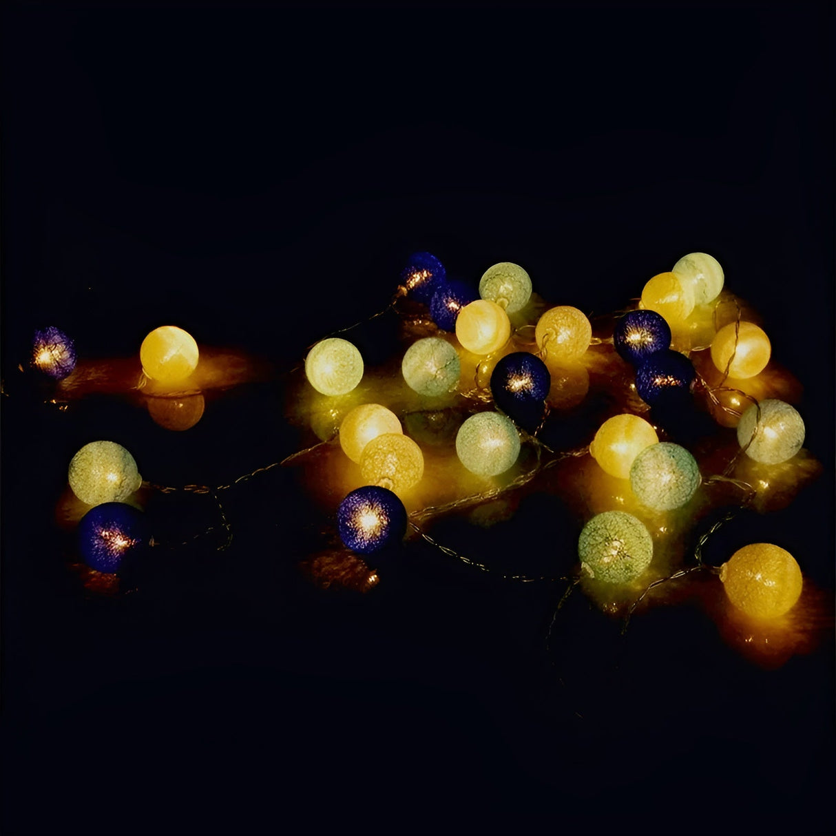 DreamGlow Light - Dekorativt bomulls-LED-bolljus Carvallo