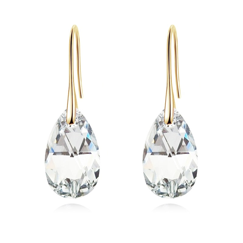 örhängen i kristall-Jewelry for women-Hemnix-Klar kristall. Guld-Hemnix