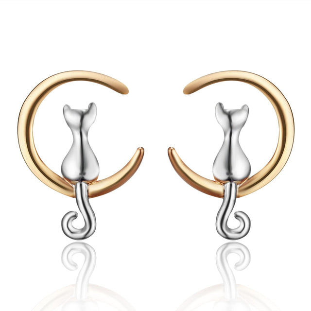 Katt örhängen-Jewelry for women-Hemnix-Uppsättning F-Hemnix