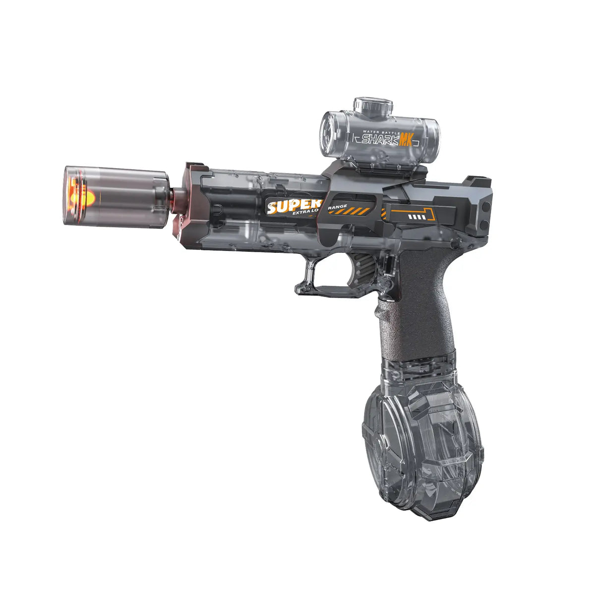 SplashGlow – LED-upplyst Vattenpistol för Spännande Sommarstrider-Water Play Equipment-BB-Grå-Hemnix