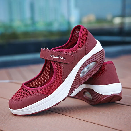 Andningsbara Mode Sneakers-Shoes for Women-Hemnix-Röd-35-Hemnix