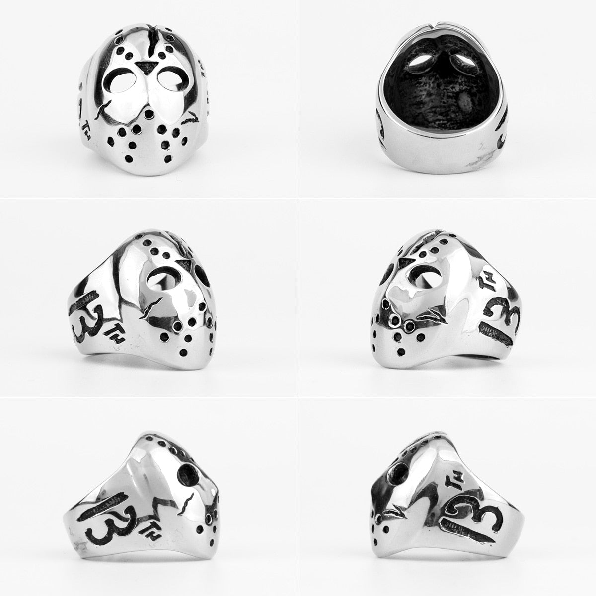 Fredag 13:e Jason Mask Ring-Jewelry for men-Hemnix-Hemnix