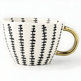 Keramikkopp med geometrisk design – Stilfull og moderne | Ideell for kaffe eller te Carvallo