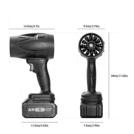 Batteridriven elektrisk luftblåsare Carvallo