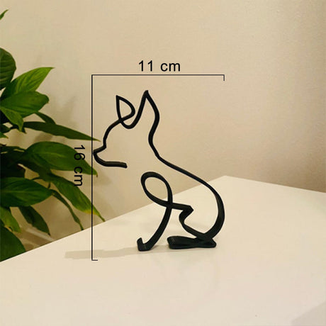 Minimalistisk hund konstskulptur-Home-Hemnix-Chihuahua-Hemnix