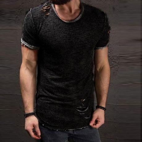 Shredded Tee för män-Clothes for Men-Hemnix-Svart-XS-Hemnix