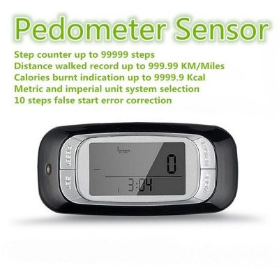 Luxora Walking 3D Pedometer med Klipp och Rem Plus 30 Dagars Minne Noggrant Stegräknare Carvallo